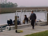 15 foot pontoon boat, tour the pristine waters, fish, swim, scuba